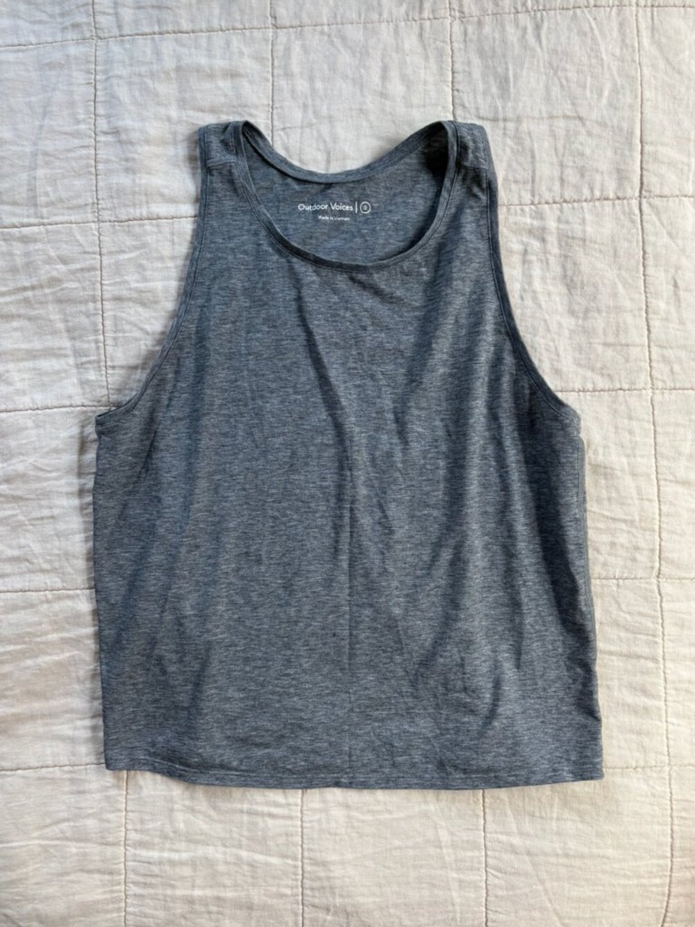 Outdoor Voices Sweatee Tank in Charcoal